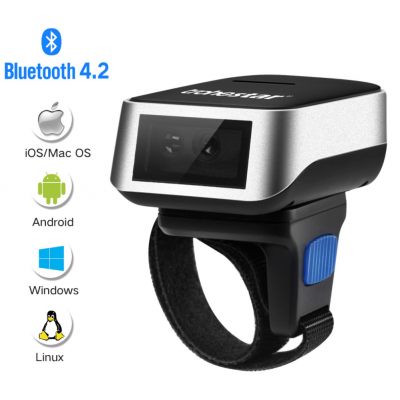 ANILLO LECTOR DE CODIGO DE BARRAS QR 2D 1D BLUETOOTH